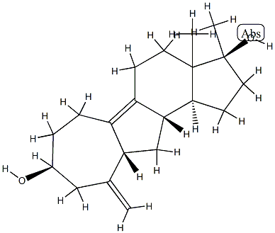 4a-methylene-17-methyl-A-homo-B,19-dinorandrost-9-ene-3,17-diol,145458-98-6,结构式