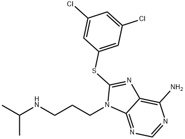 PU-WS13|6-氨基-8-[(3,5-二氯苯基)硫基]-N-异丙基-9H-嘌呤-9-丙胺