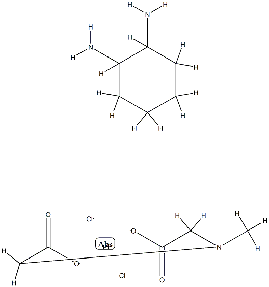 chloro(1,2-diaminocyclohexane)(N-methyliminodiacetato)platinum(IV) 结构式