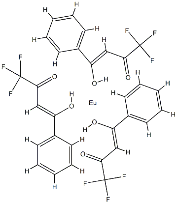 Europium, tris(4,4,4-trifluoro-1-phenyl- 1,3-butanedionato-O,O')- Struktur