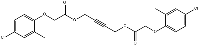 Bis[[(4-chloro-o-tolyl)oxy]acetic acid]2-butyne-1,4-diyl ester 结构式