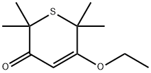 2H-Thiopyran-3(6H)-one,5-ethoxy-2,2,6,6-tetramethyl-(9CI) 化学構造式