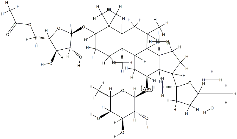 cyclocarioside A,146109-34-4,结构式