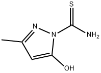 1H-Pyrazole-1-carbothioamide,5-hydroxy-3-methyl-(9CI),146120-04-9,结构式