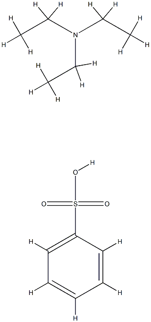 benzenesulphonic acid, compound with triethylamine (1:1)  Struktur