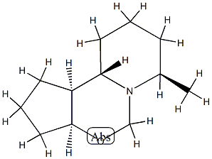 5H-Cyclopenta[e]pyrido[1,2-c][1,3]oxazine,decahydro-7-methyl-,(3a-alpha-,7-bta-,10a-bta-,10b-alpha-)-(9CI) Structure