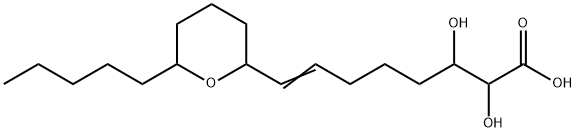 2,3-Dihydroxy-9,13-oxy-7-trans-octadecenoic acid Struktur