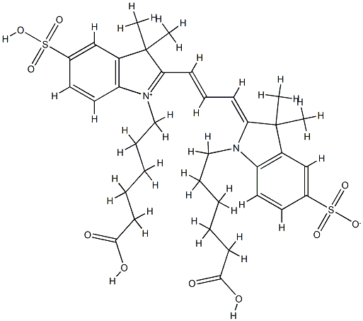 シアニン3.18 化学構造式