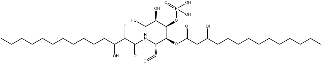 146452-52-0 2-deoxy-2-(2-fluoro-3-hydroxytetradecanamido)-3-O-(3-hydroxytetradecanoyl)-4-O-phosphonoglucopyranose