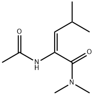 acetyl-N-dimethyl-alpha,beta-dehydroleucinamide 化学構造式