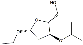 ba-D-erythro-Pentofuranoside, ethyl 2-deoxy-3-O-(1-methylethyl)- (9CI),146764-53-6,结构式