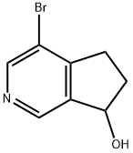 4-溴-6,7-二氢-5H-环戊二烯并[C]吡啶-7-酚, 1469979-87-0, 结构式