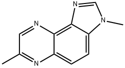 3H-Imidazo[4,5-f]quinoxaline,3,7-dimethyl-(9CI) 结构式