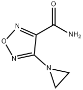1,2,5-Oxadiazole-3-carboxamide,4-(1-aziridinyl)-(9CI) Structure