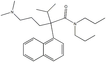 α-[3-(Dimethylamino)propyl]-N,N-dipropyl-α-isopropyl-1-naphthaleneacetamide Structure