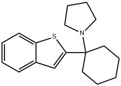 1-(1-苯并[B]噻吩-2-基环己基)吡咯烷, 147299-15-8, 结构式