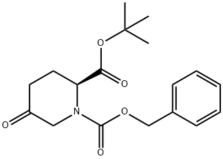 1-benzyl 2-tert-butyl (2S)-5-oxopiperidine-1,2-dicarboxylate Structure