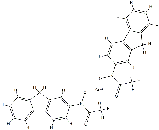 N-HYDROXY-ACETYLAMINOFLUORENE,COPPERCOMPLEX 结构式