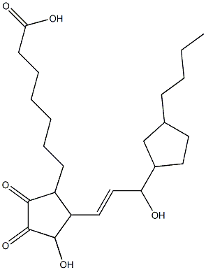 16,18-ethano 20-ethyl-6-oxoprostaglandin E1 Struktur