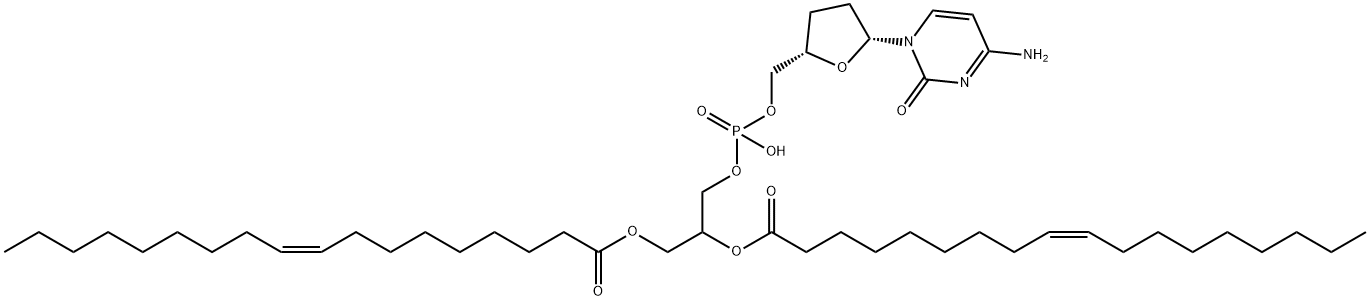 1,2-dioleoyl-glycero-3-phospho-5'-(2',3')-dideoxycytidine|
