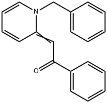 α-[1-ベンジルピリジン-2(1H)-イリデン]アセトフェノン 化学構造式