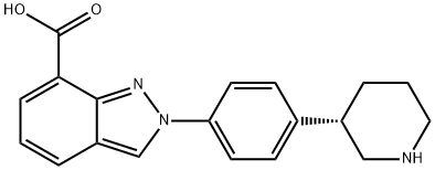 Niraparib metabolite M1 化学構造式