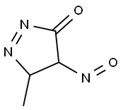 3H-Pyrazol-3-one,4,5-dihydro-5-methyl-4-nitroso-(9CI) Structure