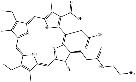 meso-chlorin e(6) monoethylene diamine,147740-90-7,结构式
