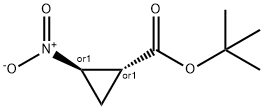 Cyclopropanecarboxylic acid, 2-nitro-, 1,1-dimethylethyl ester, (1R,2R)-rel- 结构式