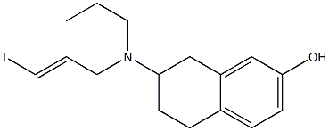 7-hydroxy-2-(N-n-propyl-N-(3-iodo-2'-propenyl)-amino)tetralin Structure