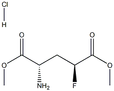 D-Glutamic acid, 4-fluoro-, dimethyl ester, hydrochloride, (4R)-rel- (9CI),148267-92-9,结构式