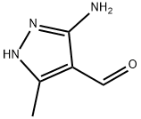 3-氨基-5-甲基-1H-吡唑-4-甲醛, 148291-55-8, 结构式