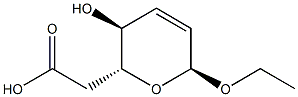 2H-Pyran-2-aceticacid,6-ethoxy-3,6-dihydro-3-hydroxy-,[2R-(2alpha,3bta,6bta)]-(9CI) Structure