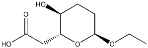 2H-Pyran-2-aceticacid,6-ethoxytetrahydro-3-hydroxy-,[2R-(2alpha,3bta,6bta)]-(9CI) Structure