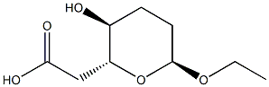 2H-Pyran-2-aceticacid,6-ethoxytetrahydro-3-hydroxy-,[2R-(2alpha,3bta,6bta)]-(9CI) 结构式