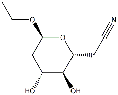 alpha-D-arabino-Heptopyranosidurononitrile, ethyl 2,6-dideoxy- (9CI) Structure