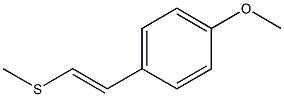 methyl 4-[2-(methylsulfanyl)vinyl]phenyl ether Struktur