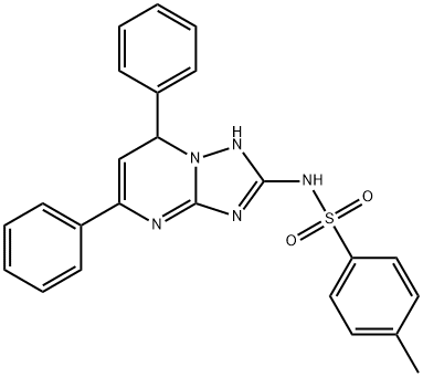 N-(5,7-diphenyl-4,7-dihydro[1,2,4]triazolo[1,5-a]pyrimidin-2-yl)-4-methylbenzenesulfonamide Structure