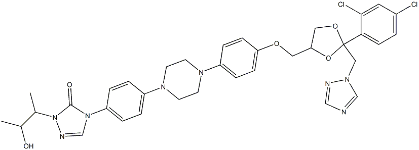 hydroxyitraconazole Struktur