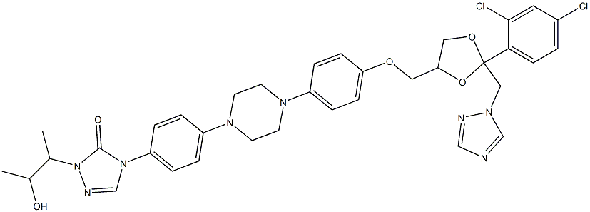 hydroxyitraconazole 结构式