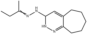 3-(N(1)-(isobutylidene))hydrazinocycloheptyl(1,2-c)pyridazine Structure