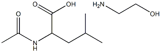 Acetylleucine Monoethanolamine 化学構造式