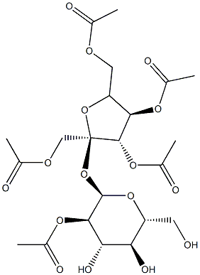 2,1',3',4',6'-penta-O-acetylsucrose 结构式