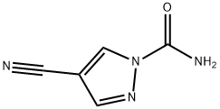 1H-Pyrazole-1-carboxamide,4-cyano-(9CI) Structure