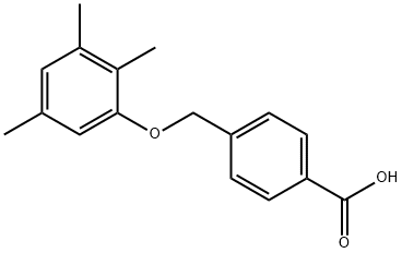 4-(2,3,5-trimethylphenoxymethyl)benzoic acid|4-((2,3,5-三甲基苯氧基)甲基)苯甲酸