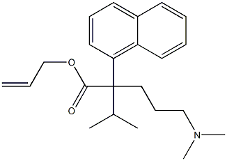 α-[3-(Dimethylamino)propyl]-α-isopropyl-1-naphthaleneacetic acid allyl ester 结构式