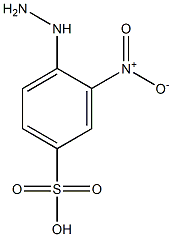 4-hydrazinyl-3-nitrobenzenesulfonic acid 结构式