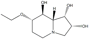 1,2,8-Indolizinetriol,7-ethoxyoctahydro-,[1S-(1alpha,2alpha,7alpha,8bta,8abta)]-(9CI) 结构式