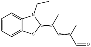 -delta-2,-gamma--Benzothiazolinecrotonaldehyde,3-ethyl--alpha-,-gamma--dimethyl-(8CI) 结构式