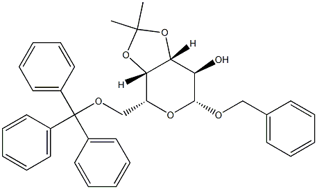 Benzyl 3-O,4-O-isopropylidene-6-O-trityl-β-D-galactopyranoside|